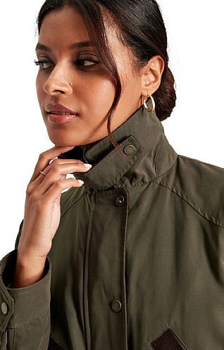 Khaki wax jacket womens online