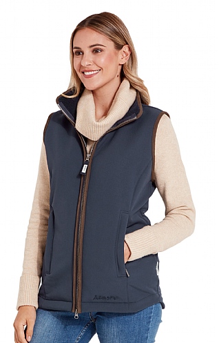 Ladies Schoffel Belton Gilet - Navy Blue, Navy