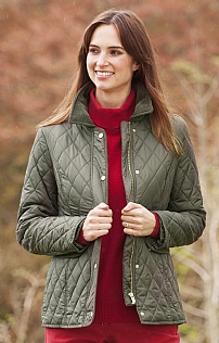 Cord Trim Quilted Jacket Cord Trim Quilted Jacket