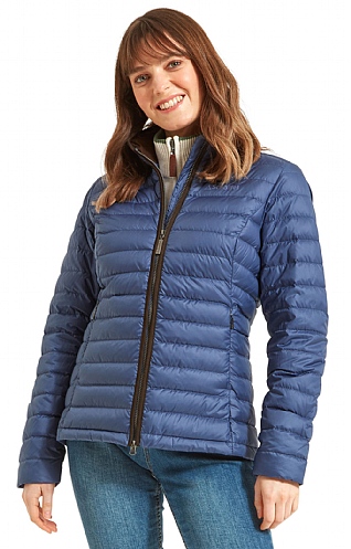 Ladies Schoffel Hambleton Down Jacket, Stone Blue