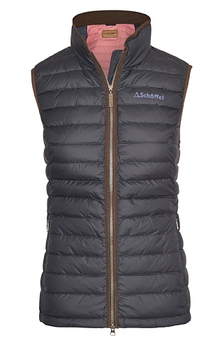 Ladies Schoffel Launde Down Gilet, Petrol Blue