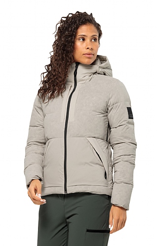 Ladies Jack Wolfskin Wandermood Down Jacket, Dusty Grey