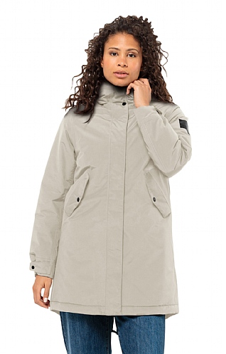 Ladies Jack Wolfskin Talforst Parka, Dusty Grey