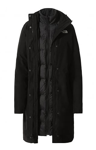 Ladies The North Face Suzanne Triclimate Parka - Black, Black