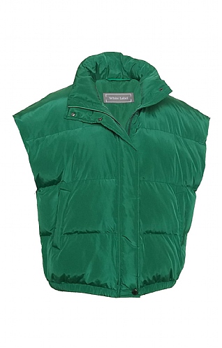 House Of Bruar Ladies Oversized Quilt Gilet, Emerald