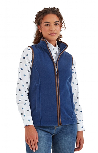 Ladies Schoffel Lyndon Fleece Gilet, Cobalt