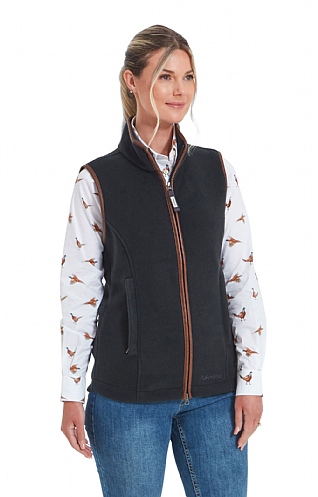 Ladies Schoffel Lyndon Fleece Gilet, Gunmetal