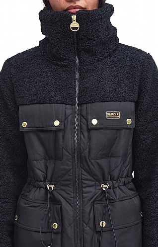 Ladies Barbour International Jemison Quilted Jacket Black House of Bruar