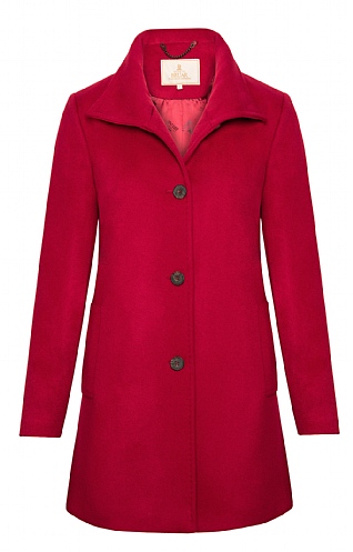 Short Funnel Cashmere Coat