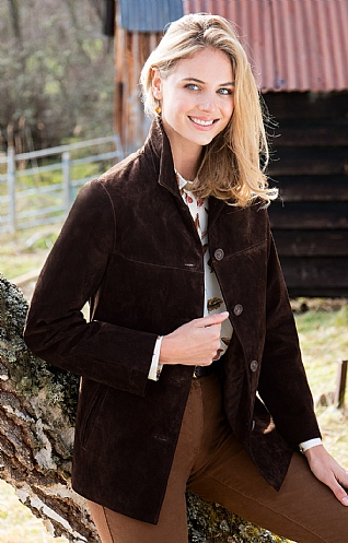Ladies Classic Suede Jacket