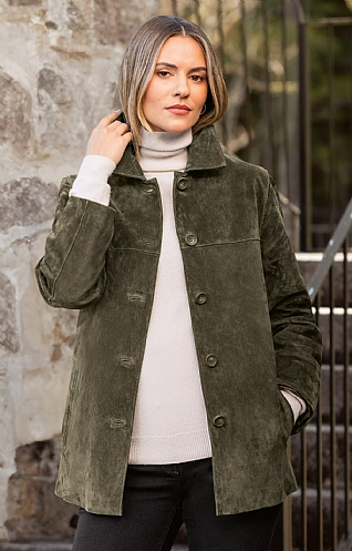 Ladies Classic Suede Jacket