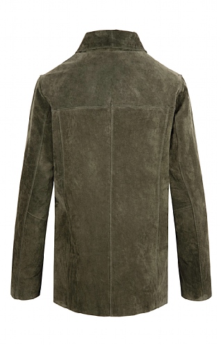 army green suede jacket
