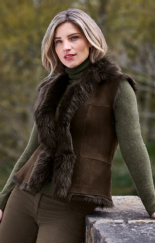 Ladies Lambskin Gilet