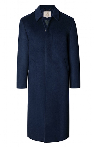 Inset Sleeve Cashmere Coat