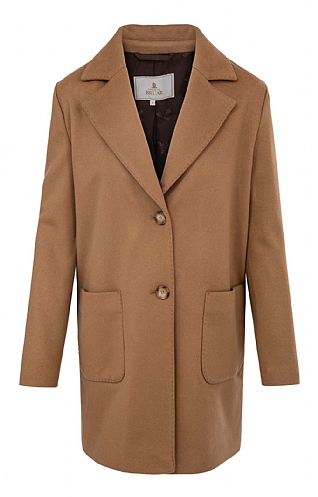 Peak Lapel Wool & Cashmere Coat