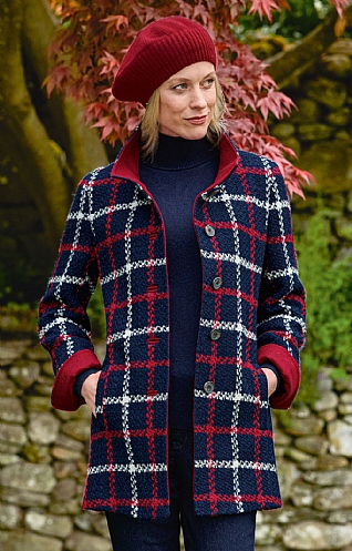 Bouclé Trim Coat
