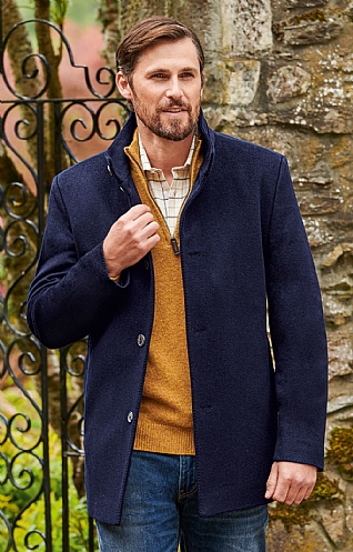 mens navy wool jacket