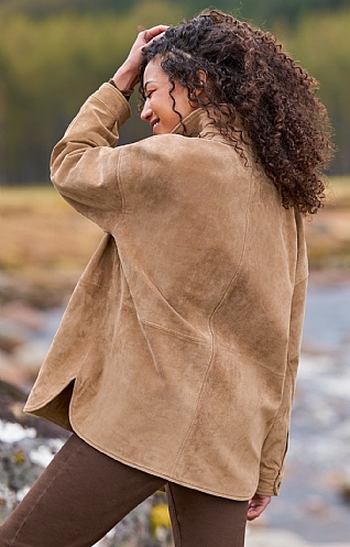 Ladies Suede Overshirt