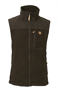 Fjallraven Buck Fleece Vest, Dark Olive