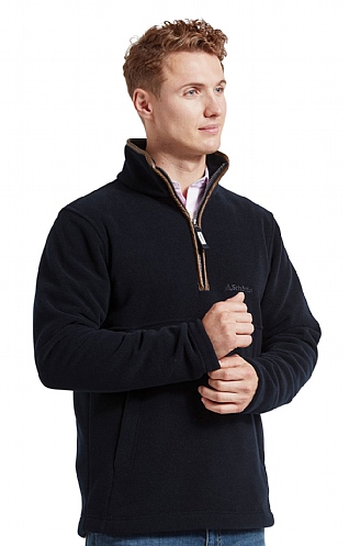 Mens Schoffel Berkeley T-Zip - Navy Blue, Navy