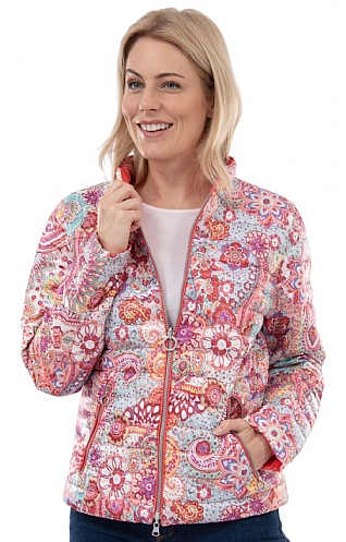 Lebek Bold Print Reversible Jacket