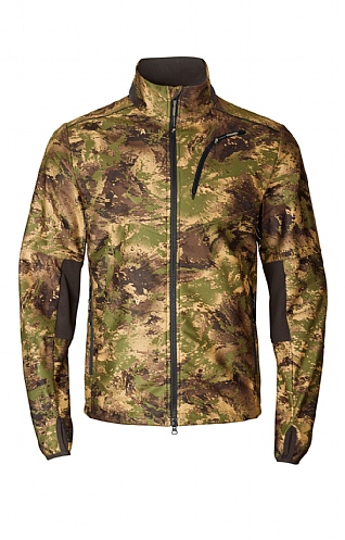 Mens Harkila Deerstalker Camo WSP Fleece, Forest Green