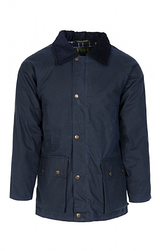 Hunter Outdoor Mens Horseman Wax Jacket - Navy Blue, Navy