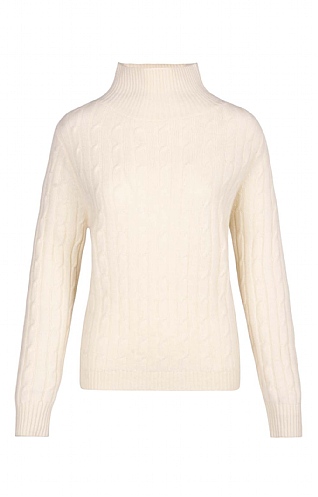 Cashmere Cable Funnel Neck