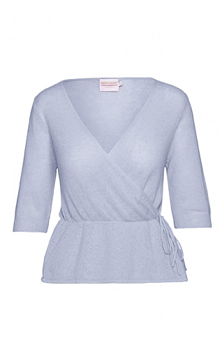 Brodie Cashmere Ladies Summer Ballet Wrap, Blue Mist