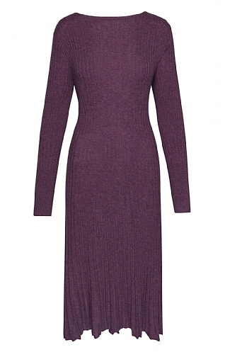 House of Bruar Munrospun Merino & Cashmere Ribbed Dress