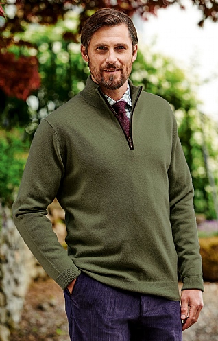 Merino & Cashmere T-Zip