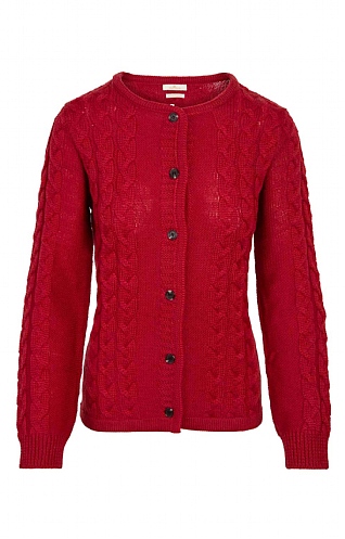 Red knit deals cardigan womens