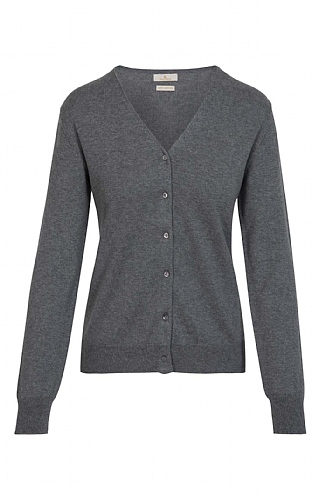 Ladies Cotton & Cashmere V Neck Cardigan Ladies Cotton & Cashmere V Neck Cardigan