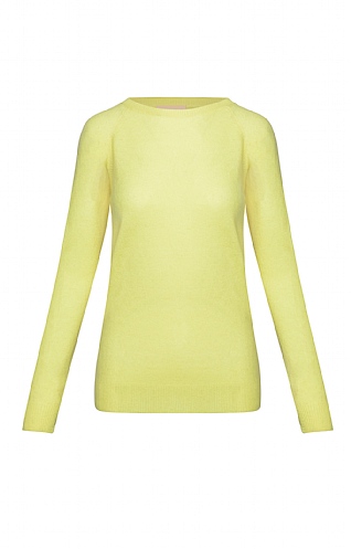 Brodie Cashmere Ladies Chan Chan Cashmere Sweatshirt, Citronella