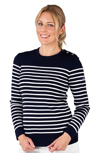 Brenton Stripe Merino Sweater