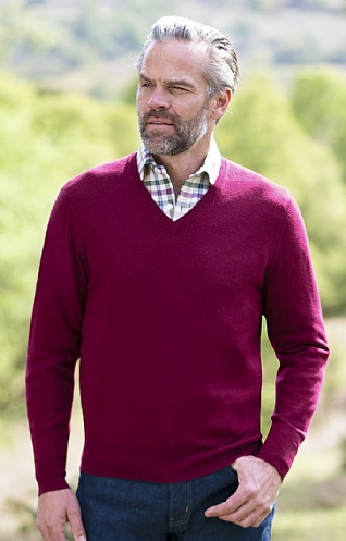 Men's Merino V Neck