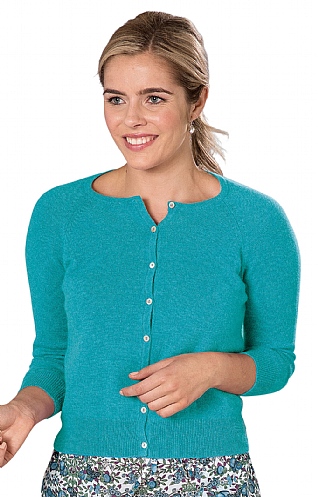 cropped cashmere cardigan sweater