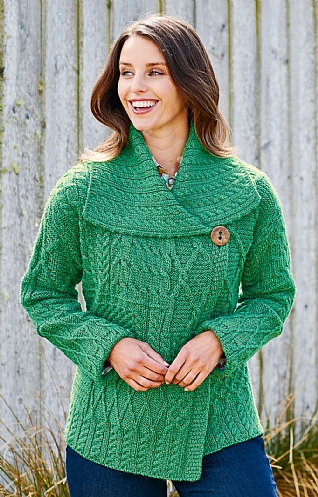 Patchwork Button Cardigan