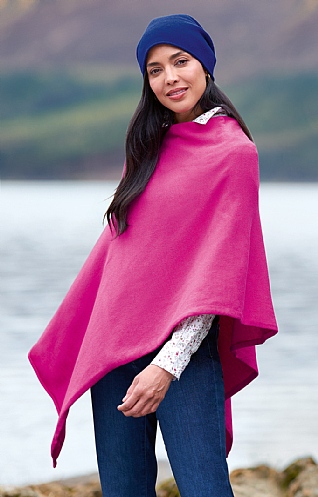 House Of Bruar Tilley Poncho, Gunclub Fuchsia