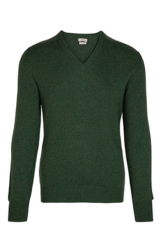 Barrie 3 Ply Cashmere V Neck