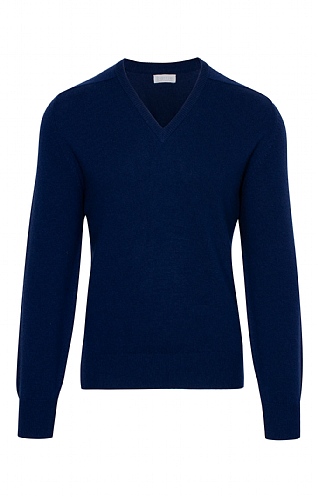 Barrie 3 Ply Cashmere V Neck