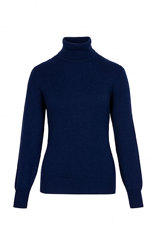 Barrie 3ply Cashmere Roll Neck