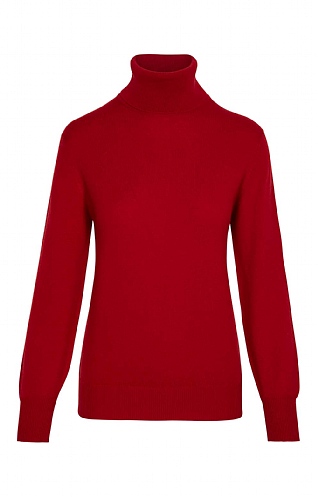 Barrie 3ply Cashmere Roll Neck