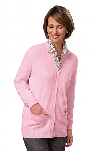 Barrie 3 Ply Cashmere V Cardigan