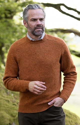 Mens Shetland Crew Neck