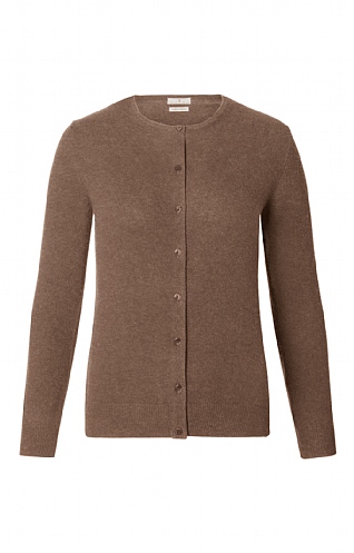 Ladies Cashmere 2 Ply Crew Cardigan