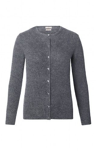 Dark grey hotsell cashmere cardigan