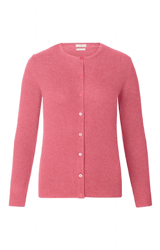 Ladies Cashmere 2 Ply Crew Cardigan