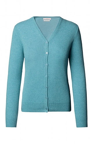 Ladies Cashmere 2 Ply V Cardigan