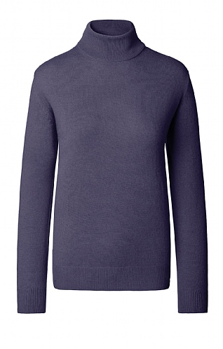 Ladies Cashmere 2 Ply Roll Neck